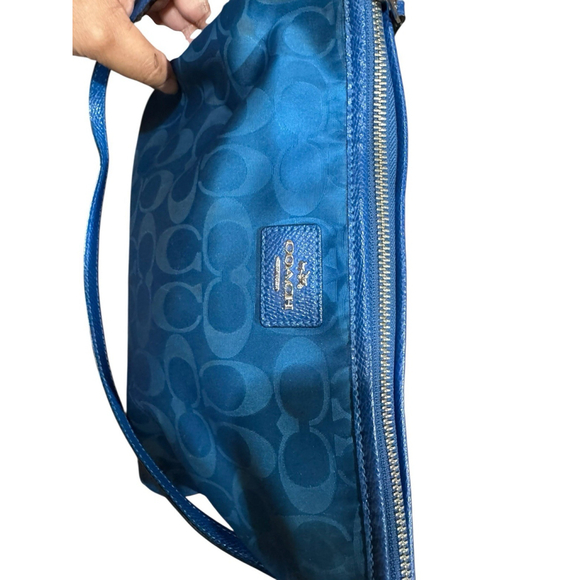 Coach CROSSBODY IN SIGNATURE NYLON Blue - Picture 7 of 14